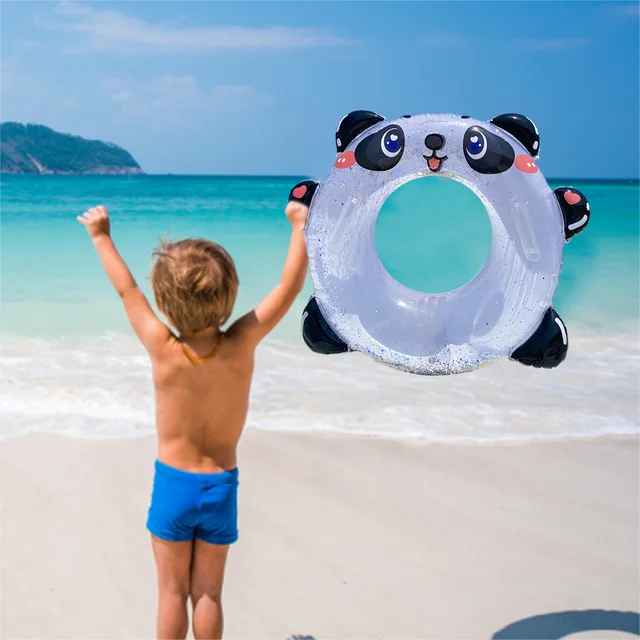 Cartoon Swim Ring Iatable Float Tube Durable Round Shaped  Summer Pool Beach Party Swimming Float Water Fun Swim Pool Toys 3