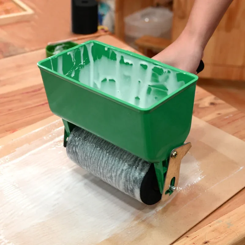 Manual Gluer adjustable paint feed roller 180/320mL Paint Buckets Adhesive Applicator sprayer dispenser Woodworking painter tool