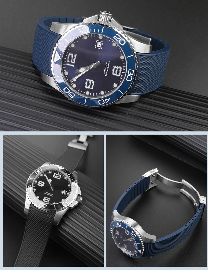 Pulseira de relógio curva final para Longines