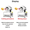 Commercial Full-Automatic Electric Potato Radish Slicer Multi Functional Sweet Potato Slicing And Shredding Machine Stainless St 5