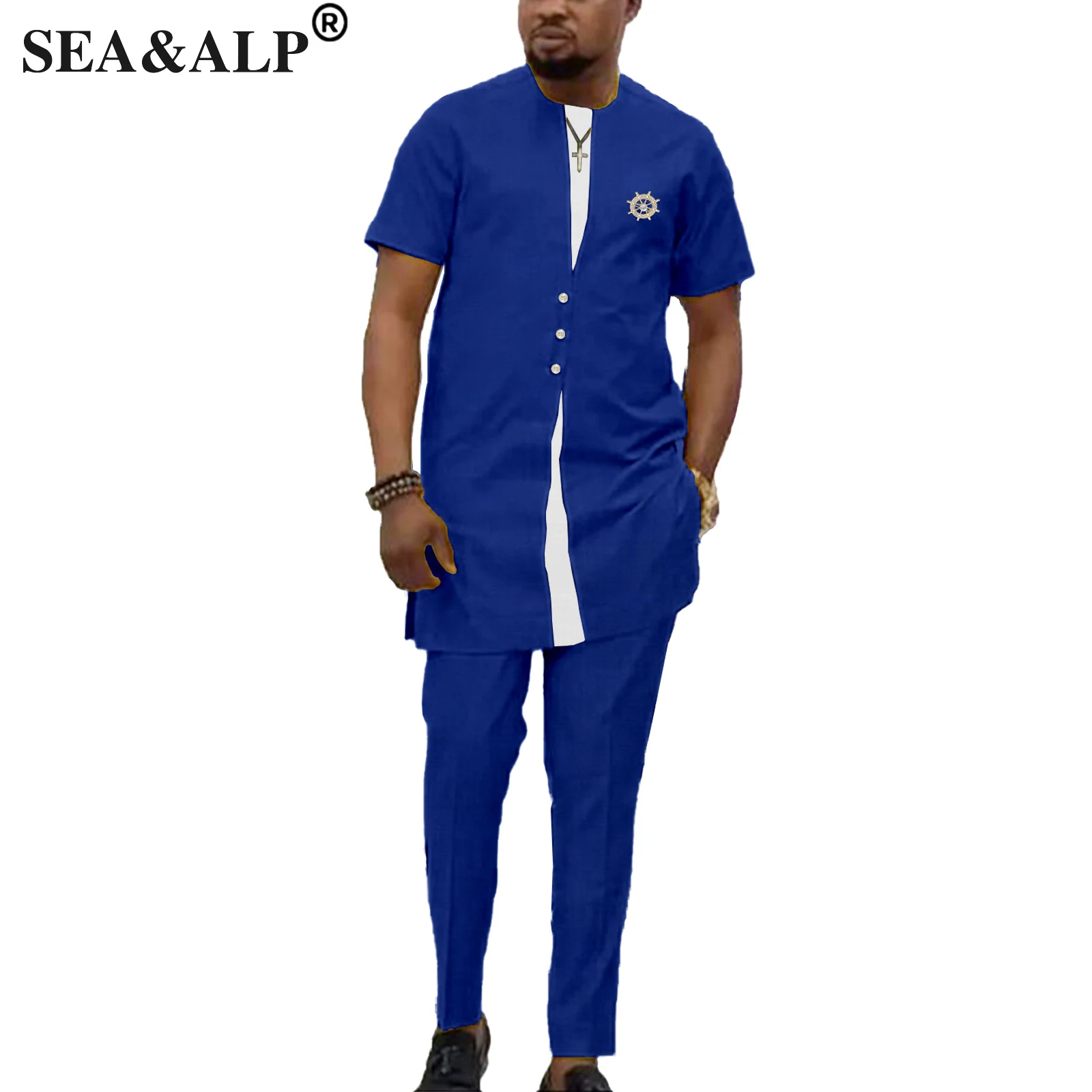 Africa Clothes for Men Dashiki Men Set Ankara African Traditional