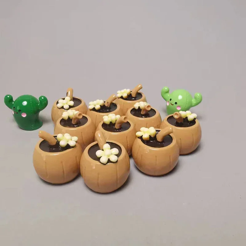 Pearl milk tea/miniature drinks/dinnerware/artificial/fairy garden gnome/terrarium decor/diy supplies miniature figurines miniature ornament miniature scenery material 10 pcs