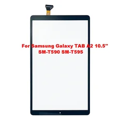 Enhanced Touch Screen + OCA LCD Front Glass Panel Replacement Parts (Tab A2 T590 Black)