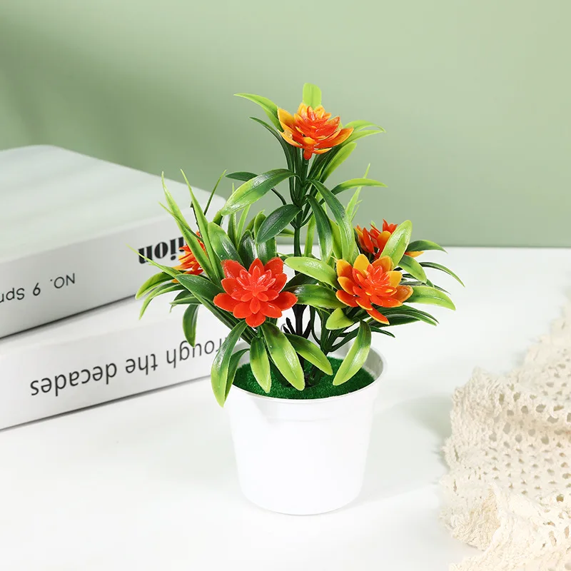 thumbnail image 1 of Flores artificiales Bonsai Diy Decoración del hogar Maceta ornamental Baño Alféizar Mini maceta Navidad Boda Decorativa, 1 of 5