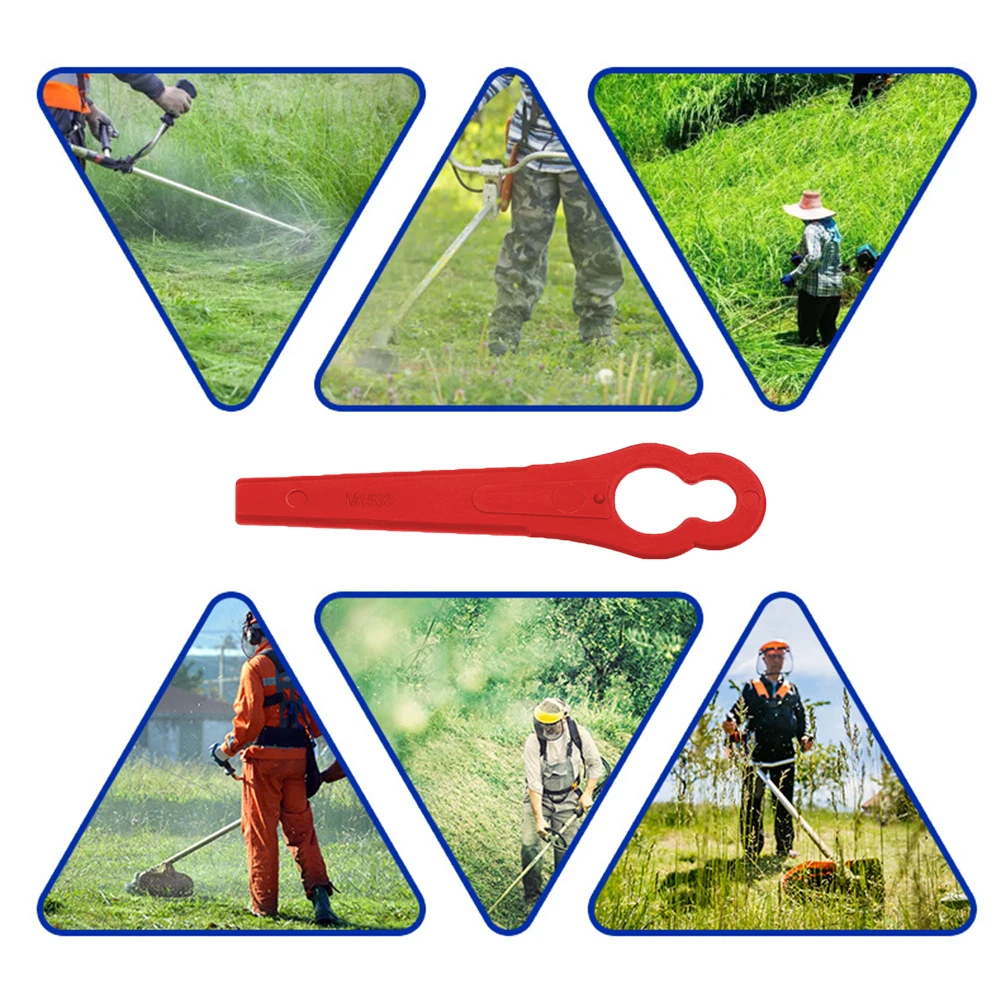 20/60/100/120pcs Replacement Blade Set Plastic L83 Cutter Blades  Grass Trimming Machine Blade Grass Trimmer Accessories