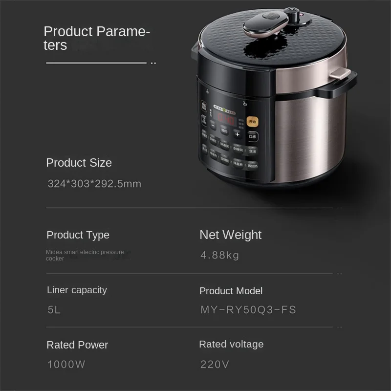 Description Picture 2 of itemHome Intelligent Electric Pressure Cooker 2 Inner Pots Instant Pot Pressure Cooker Multicooker Rice Cookers Kitchen Appliance