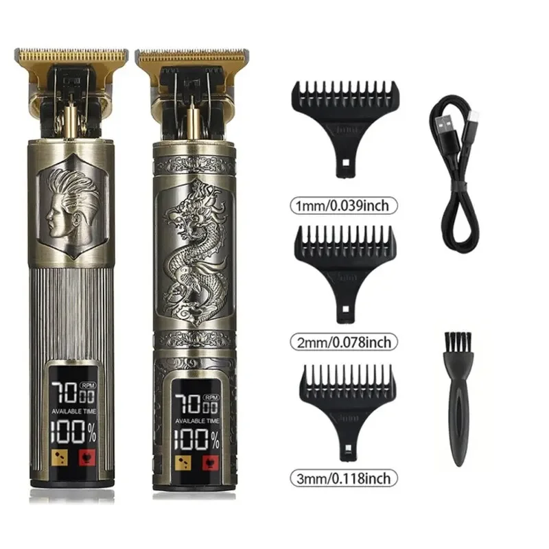 T9 Electric Push Scissors Home Haircut Pusher Three Gear Speed Adjustment Professional Carving Oil Head Shaving Head Electric BA BEST SELLERS