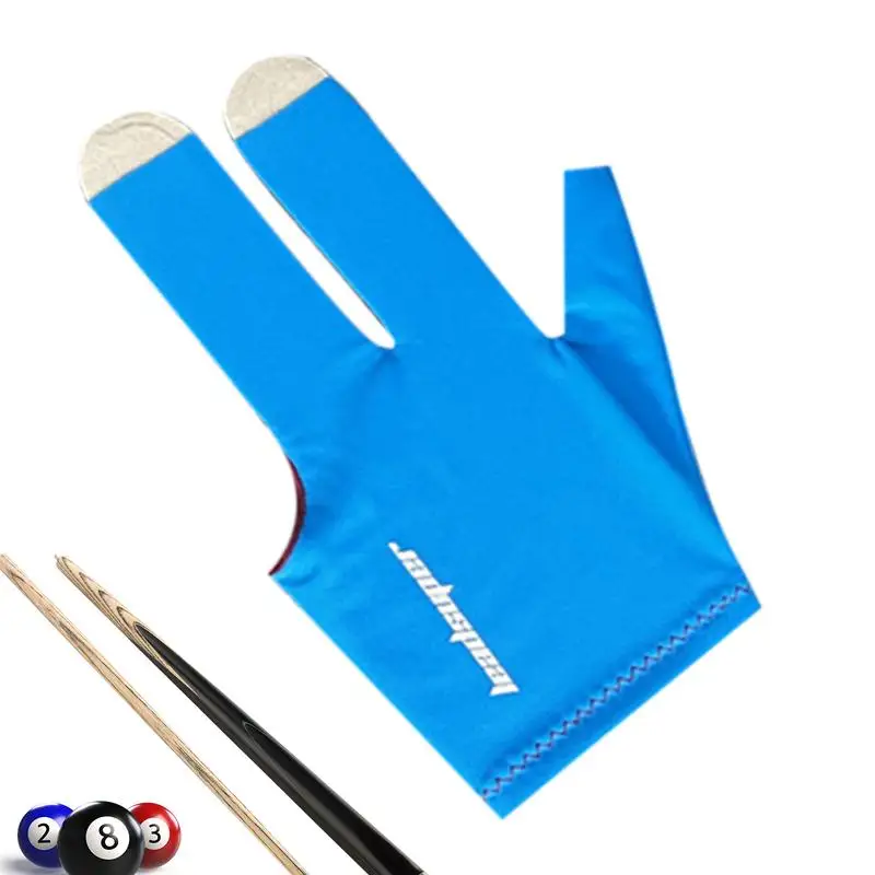 

Перчатки для игры в пул спортивные перчатки для бильярда, трёхпальцевые дизайнерские эластичные дышащие аксессуары для бильярда