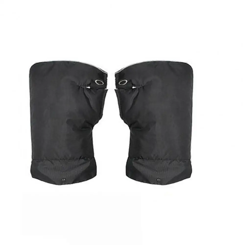 1 Pair Handlebar Gloves Excellent Black Protective for Snowmobile Motorcycle Handle Gloves Motorcycle Handlebar Muff