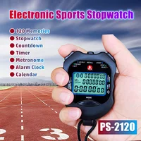 120 Memories Electronic Stopwatch Professional Sports Countdown Timber Metronome Clock Alarm Calendar Multi-function Stopwatch 1