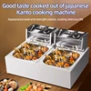Commercial Stainless Steel Kanto Cooking Machine Spicy Hot Pot Stove Electric Rice Skewer Pot Japanese Oden pot 9 Compartments 4
