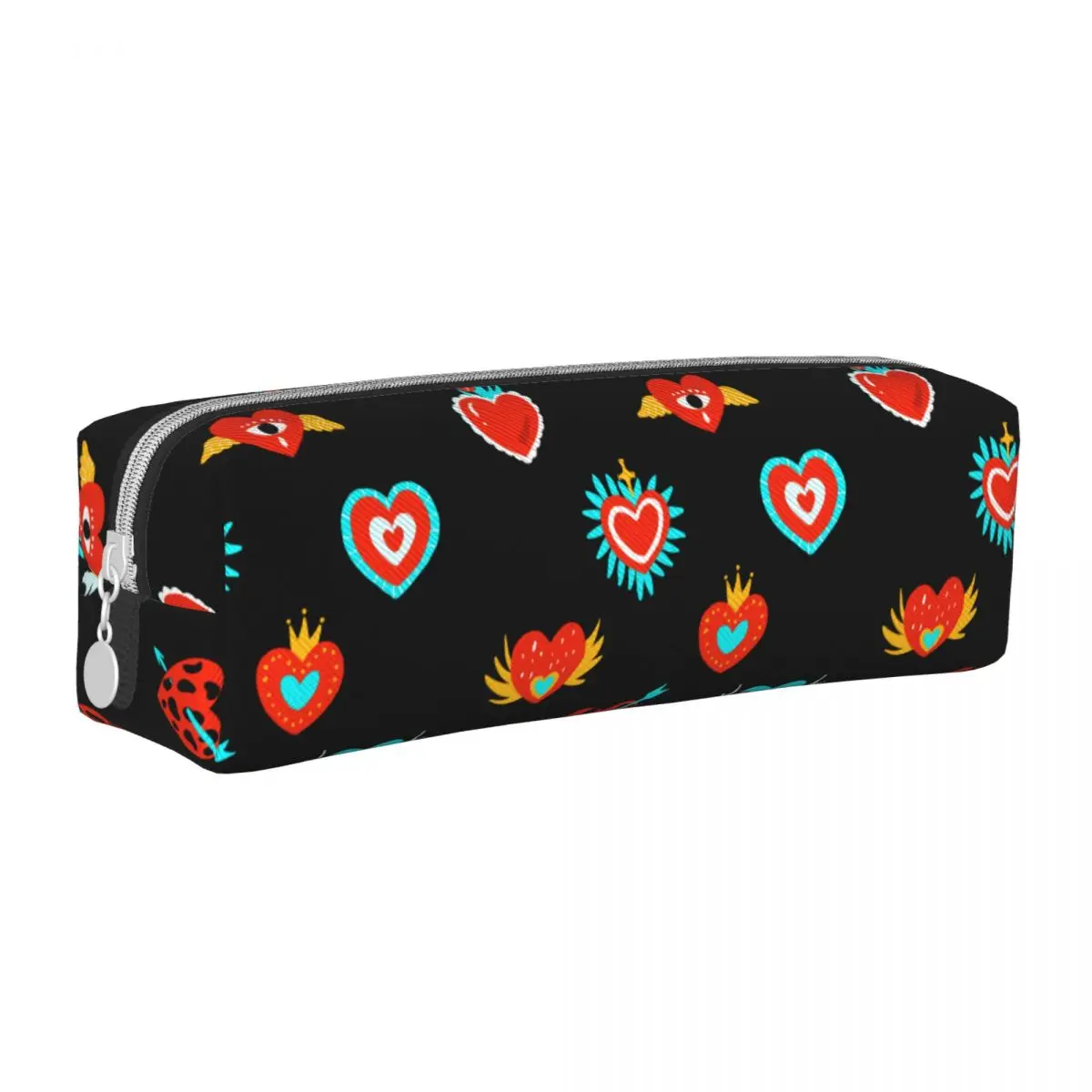 

Lovely Fashion Red Heart Sacred Love Pencil Cases Pencilcases Pen Girl Boy Large Storage Bags School Supplies Gift Stationery