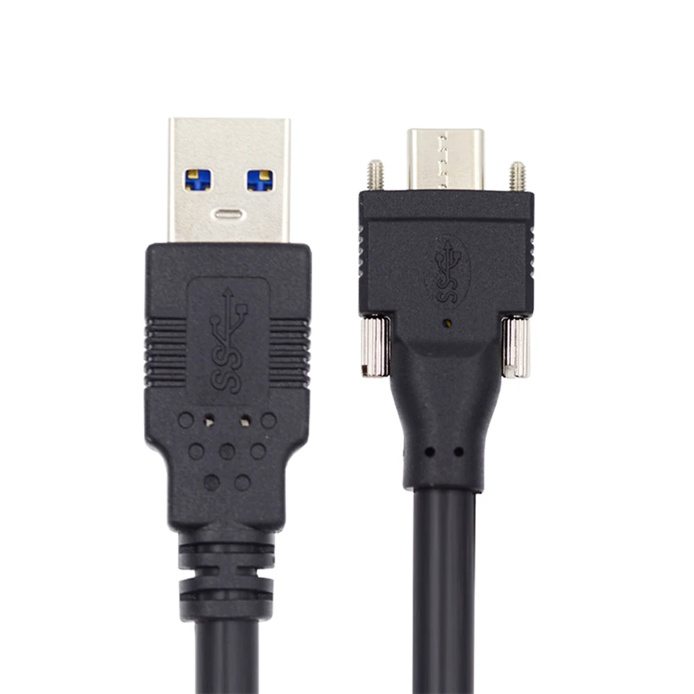 

Кабель для передачи данных с двумя винтами и разъемами USB 3,1 типа C и USB длиной 5 м