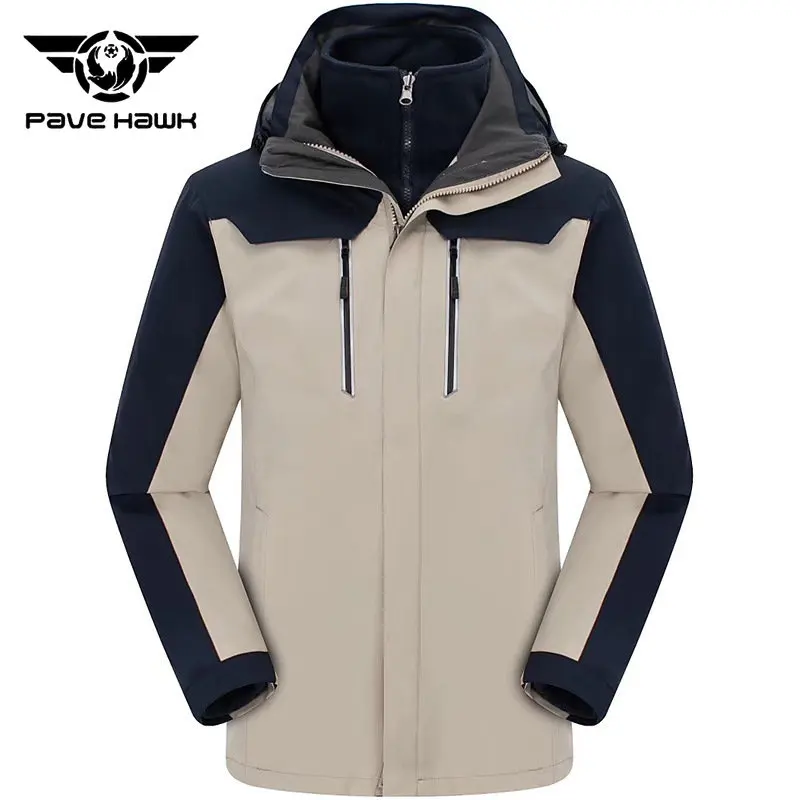 

Hiking Charge Coat Two Piece Set Men Women Three In One Fleece Warm Hooded Jacket Outdoor Climbing Camping Team Activity Coat