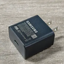 25W USB - C Super Fast Charge Adapter with US Plug - Black - Charger Only