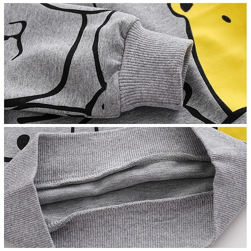 XUANMU Spring Autumn Cartoon Bear Print Cute Boys' Long Sleeve Sweatshirt Fashionable O-neck Casual Kids Pullover Tops XB078_voghion.com