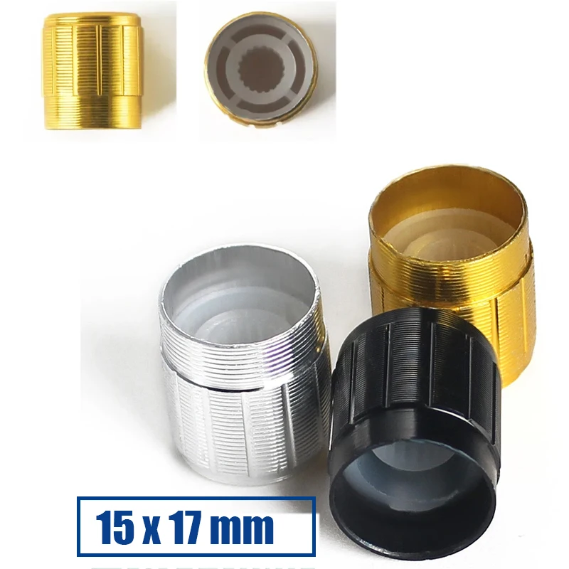5/10/15PCS WH148 Potentiometer Knob Cap 15x17MM Aluminum Switch Knob for Rotary Switch Volume Control Knob
