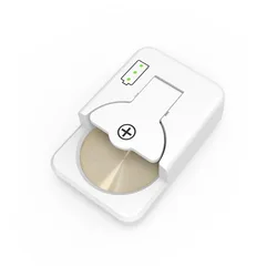 Universal Lithium Coin Battery Charger for Rechargeable Batteries (White)