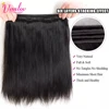 Vanlov Straight Hair Brazilian Straight Human Hair Weave Bundles Natural Black 1/3/4 pcs/lot 100% Human Hair Bundles Remy Hair 4