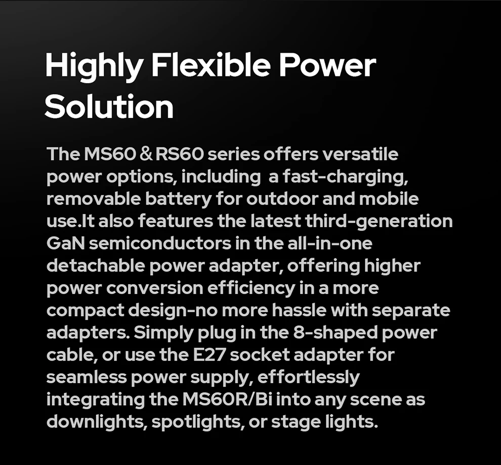 Godox RS60Bi RS60R Studio Light 60w RGB Bi-color Full-color LED Video Fill Light
