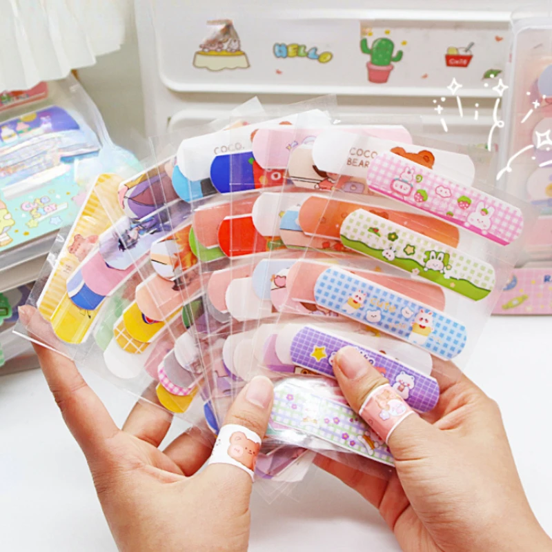 Cute Cartoon Band Aid Bandage Hemostatic Sticker Breathable Waterproof Bandages First Aid Emergency Kit Children wound plaster patches medical wound paster medical bandages medical bandaids