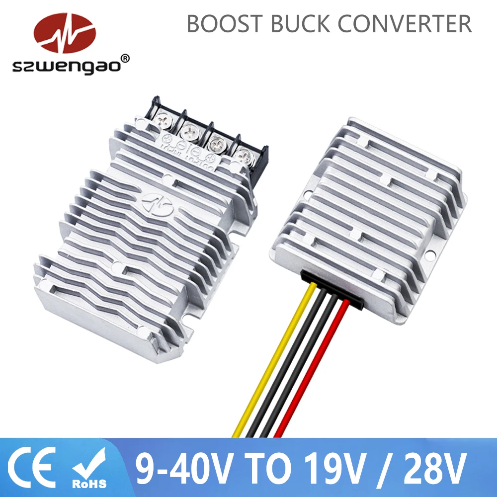 고품질 9-40V 승압/강압 변환기 19V 28V DC 컨버터 5A 10A 15A 20A..