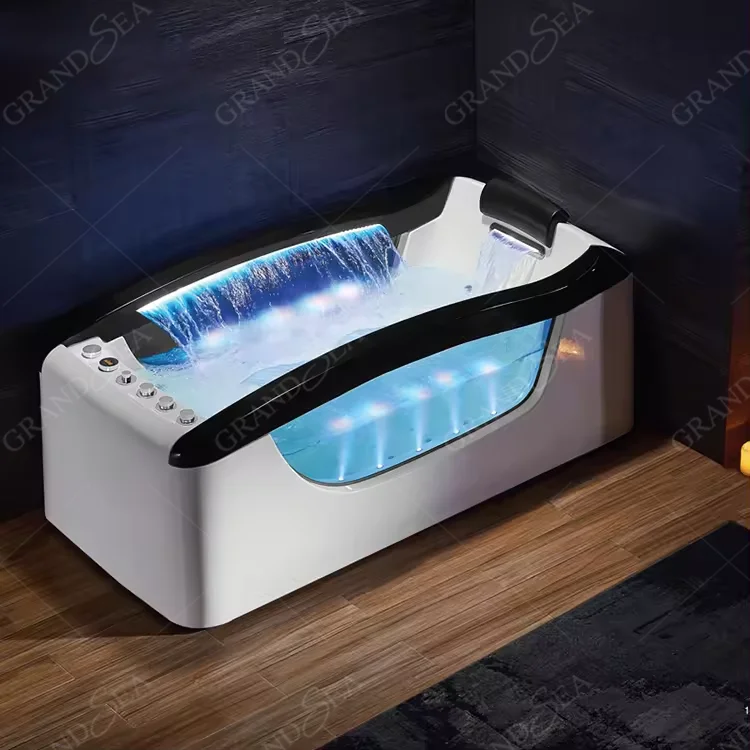Hydromassage Freestanding Built-in Massage Bathtub Indoor Corner Jacuzzier Bathtub For Two