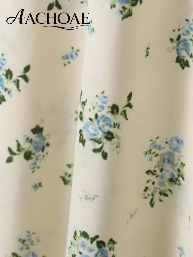 Floral Print Ruffle Strap Sleeveless Maxi Dress With Vintage Boho Summer Style — photo 6