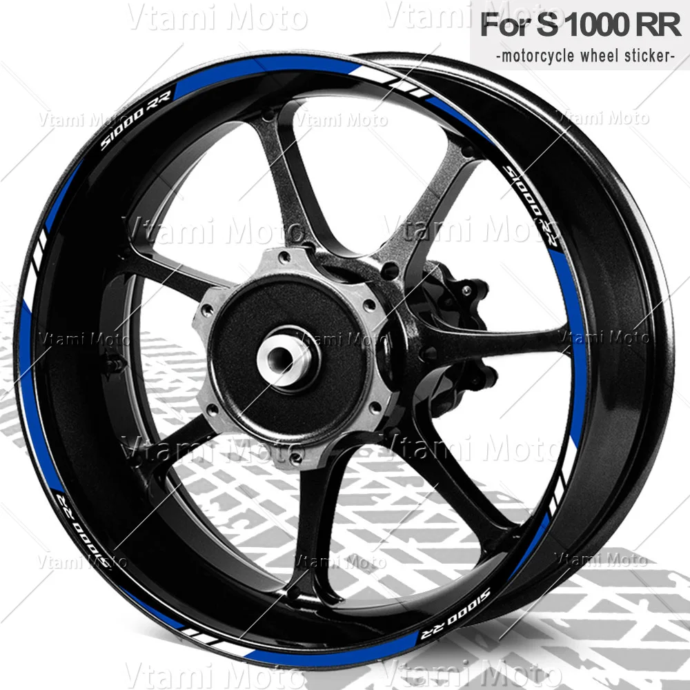 Reflective Waterproof Motorcycle Wheel Stickers Rim Decals