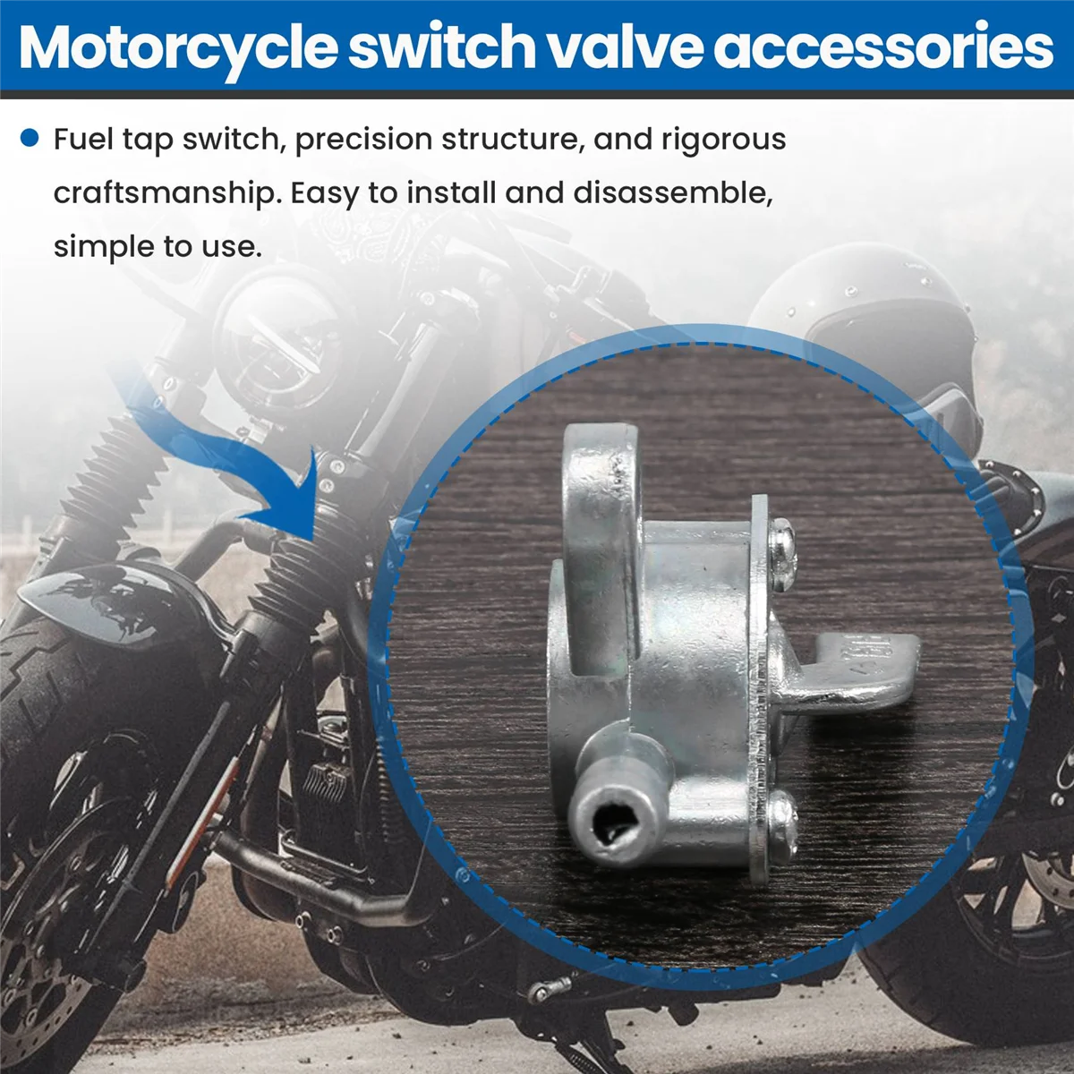 1/4 inch Inline Oil Gas Fuel Tank Tap Filter Petcock Switch PIT PRO Quad Dirt Bike