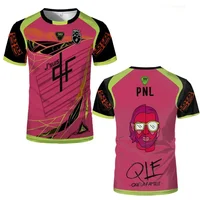 T-shirt d'entraînement de football à manches courtes pour hommes, femmes et jeunes, imprimé PNL J'suis QLF, 90 minutes, vêtements pour adultes et enfants 3