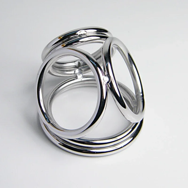 Edelstahl Cock Ring Penis Ring Keuschheits Gerät Bondage Penis Hodensack Hoden Bahre Sperre Sperma Metall Sex Spielzeug 1