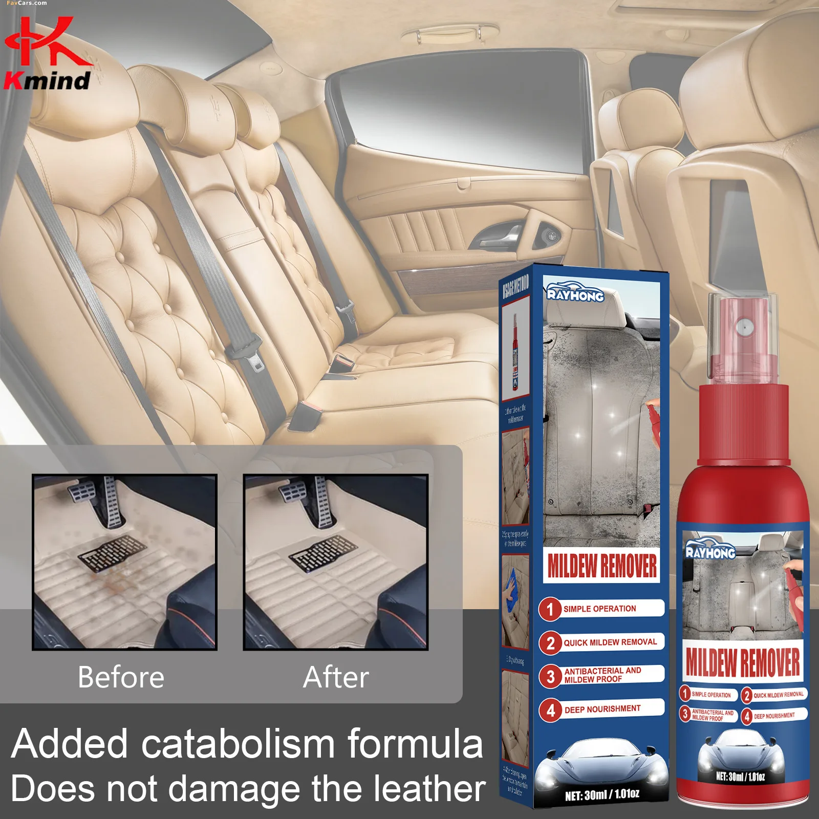 

Car Mould Remover Car Interior Seats Foot Mats Roof Mould Removal Mould Cleaning and Maintenance Spray