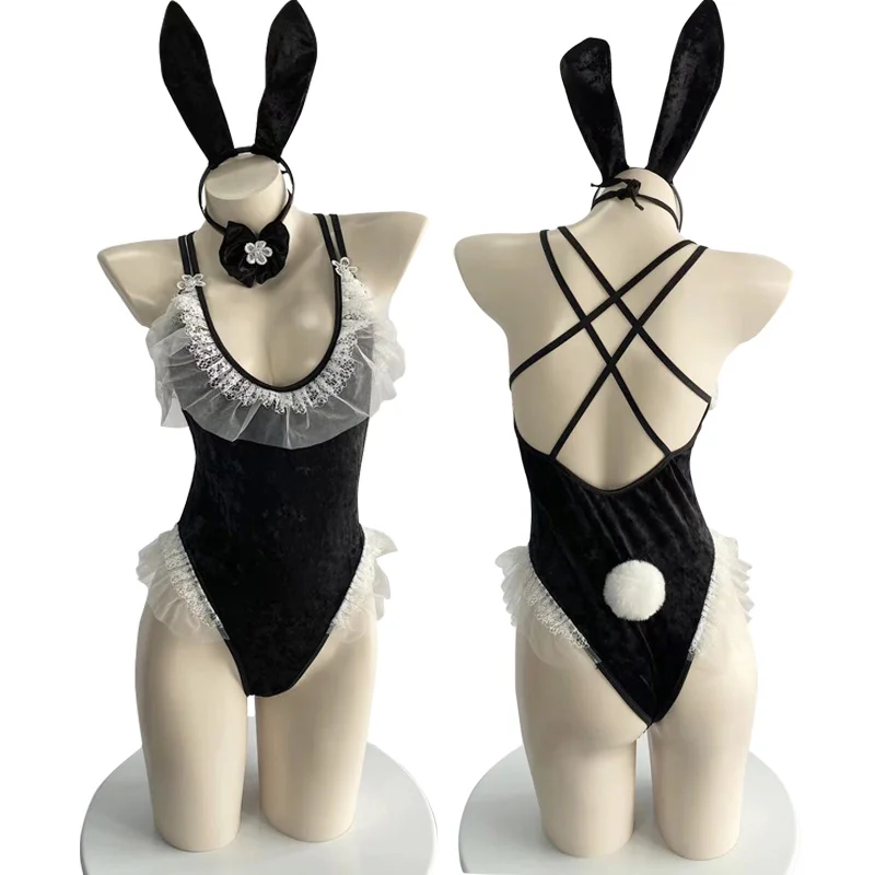 Plus Size Sexy Cosplay Lingerie Budysuit Bunny Suit Anime Lingerie Kawaii Role Play Bunny Girl Anime Cosplay Sexy Costumes women lingerie women lingerie set women cosplay costume