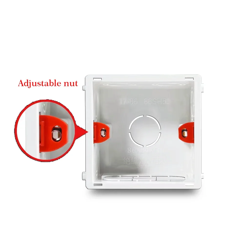 Type 86 concealed bottom box, switch and socket concealed box, PVC fireproof and