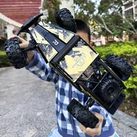 Metal RC Car  40 CM Remote Control Cars Radio Buggy Truck Racing Drift with Led Lights Toys Gift for Boys Girls Children Kid 2