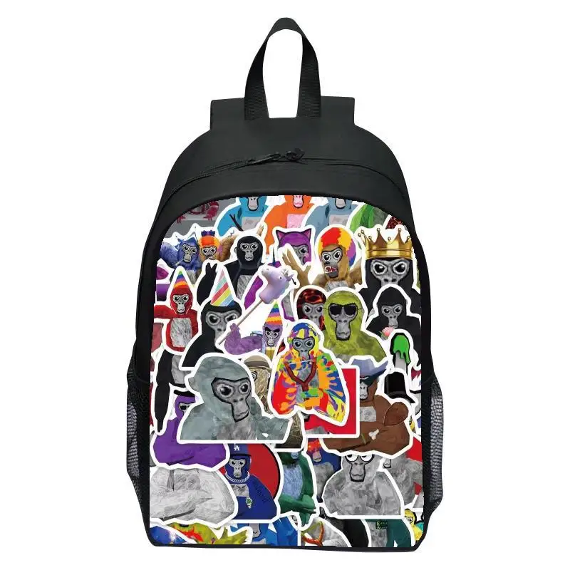 16 inch children's backpack printed game Gorilla tag elementary school backpack boys and girls backpack 3