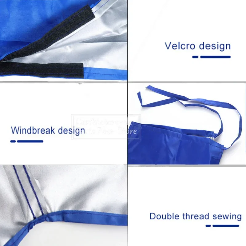 Waterproof Mainsail Boom Cover 2.45m-3.96m 420D Boat Cover Anti UV Windproof Sunshade Sail Blue Anti Scratch Dustproof boat cover,fishing boat cover
