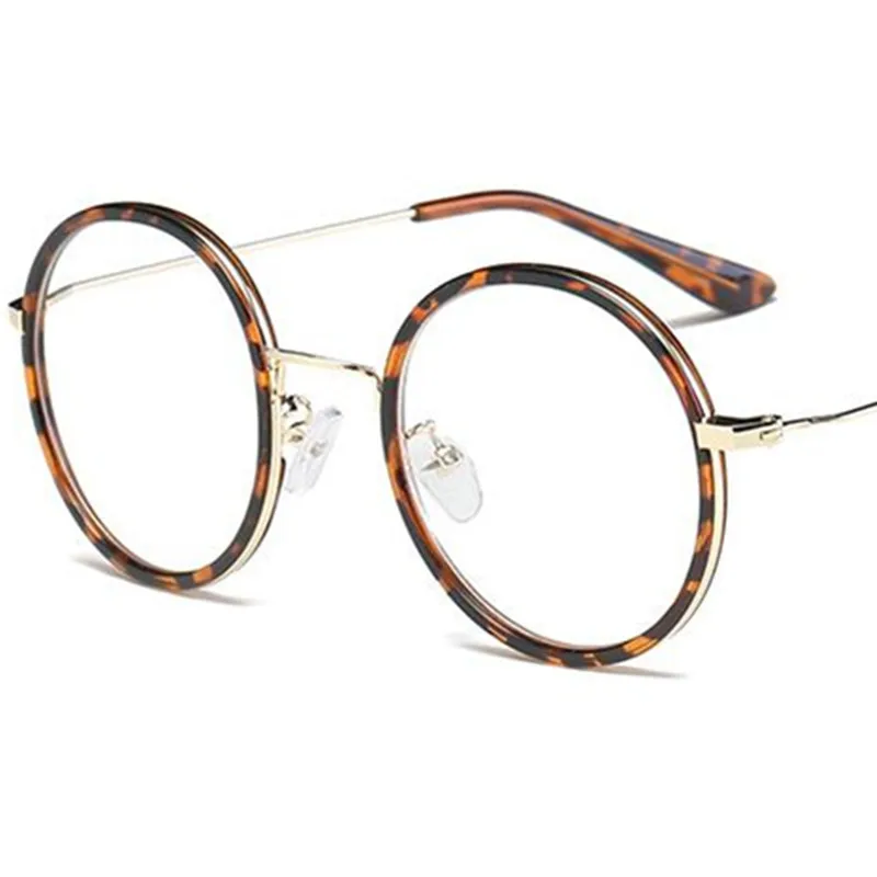 

NEW Anti-Blue Light Glasses Unisex Simplicity Retro Optical Eyewear Round Frame Spectacles Eyeglasses Alloy Temples Ornamental