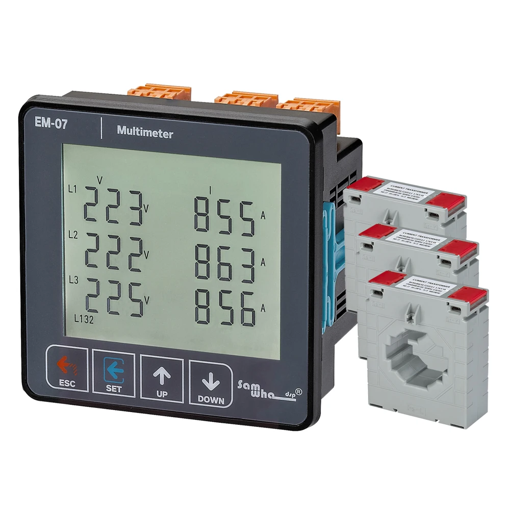 Samwha-Dsp EM-07 Voltage, Current, Frequency, Apparent Power, Protect Multimeter, 3P&4W digital multimeter