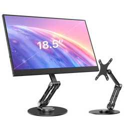 UPERFECT Adjustable VESA Desk Stand for Monitors up to 18.5 inches, Supports 5kg