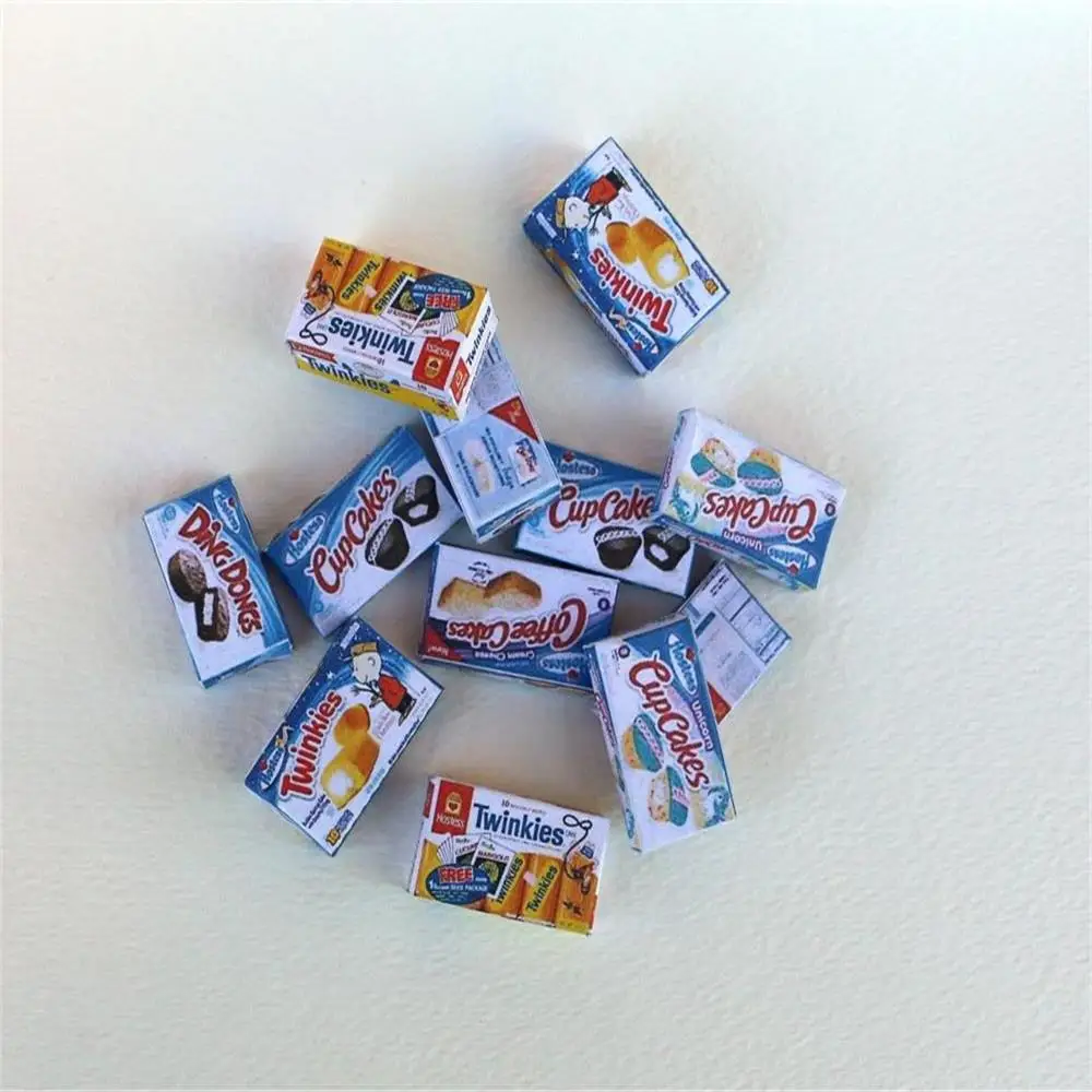 1/12 Scale Miniature Hostes,s Cakes Dollhouse Food Mini Cakes Mini Dollhouse Groceries Mini Doll Food Diorama and Snack Cake 5