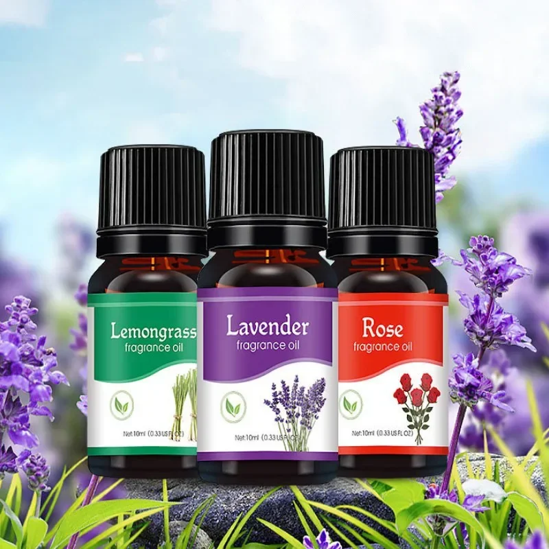1/2Pcs 10ml Levender Essential Oil Natural Plant Making Diffuser Water-soluble Car Perfume Air Freshener Fragrance Essential Oil 2