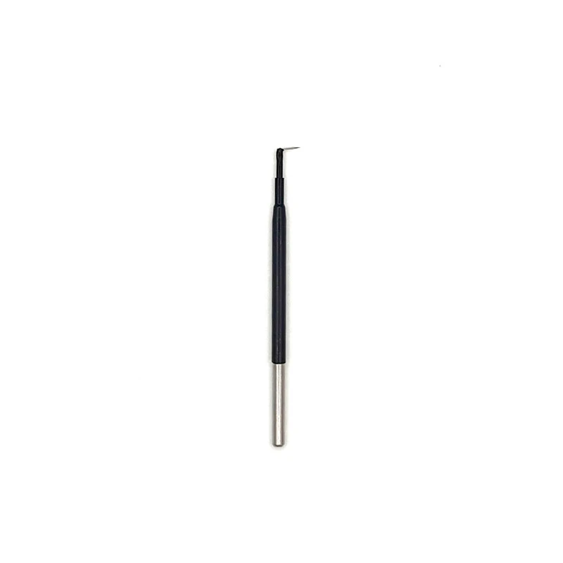 

Precision electrosurgical electrode 90 degree angle tip
