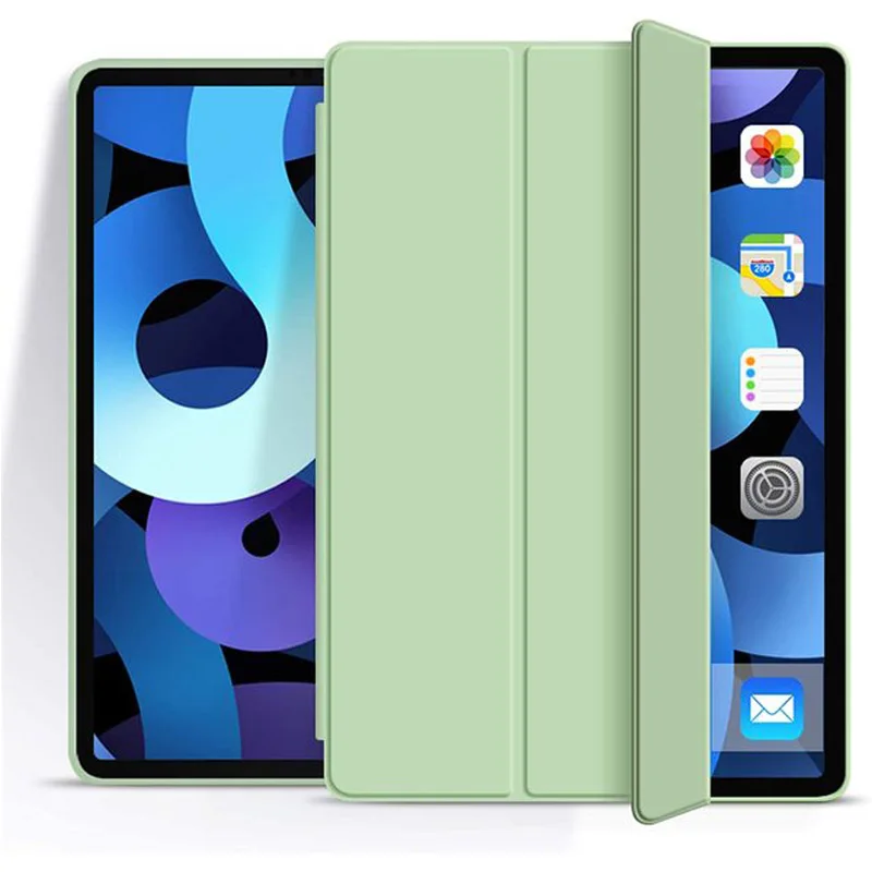 Per Ipad Air 4 10.9 A2316 A2324 Ipad Air 5 10.9 2022 A2588 Custodia In Pelle Tpu Posteriore Supporto In Silicone Copertura Completa Per Tablet