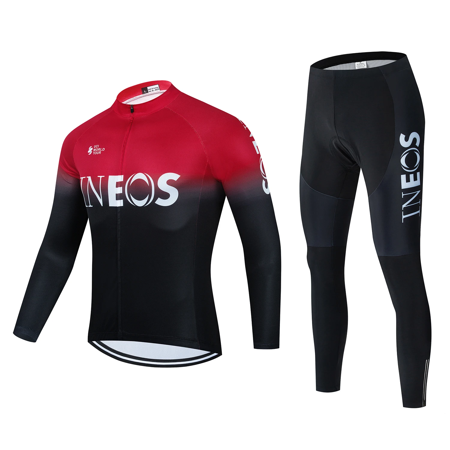 Long Sleeve Bike Jerseys With Pants For Men Autumn Winter Cycling Sets Pro Team Racing Sportswear Bicycle Suits Uniform