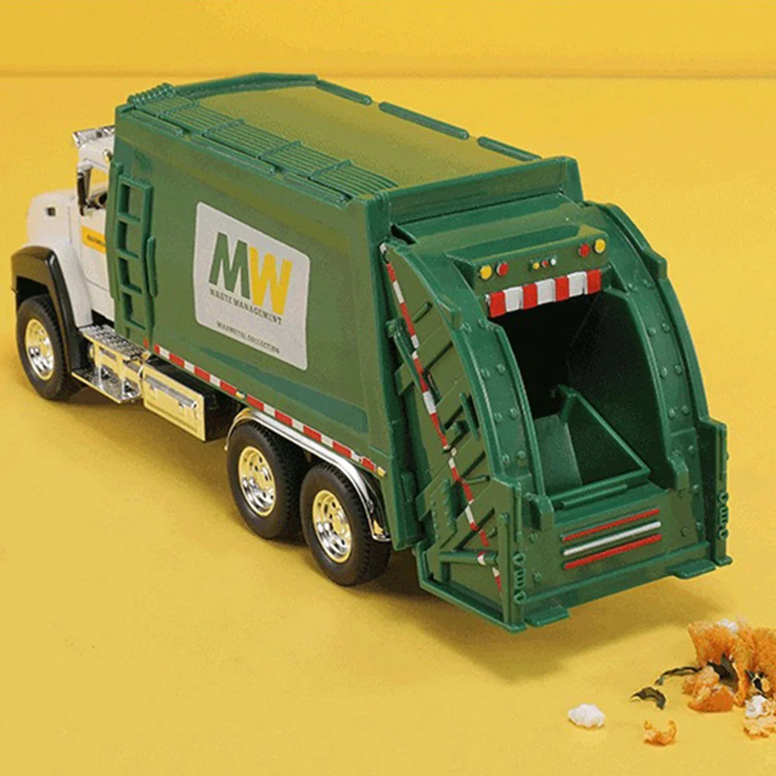 Camion Della Spazzatura In Lega 1:48 – Modellino Con Trazione A Molla Per Bambini