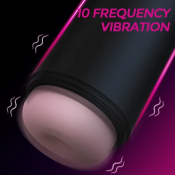 HESEKS Automatic Sucking Male Masturbator 4 Telescopic 10 Vibrator Real Vaginas Blowjobs Vacuum Stimulator Sex