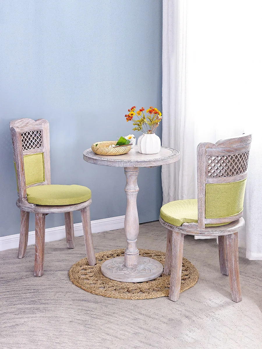 

Необычный обеденный стул из твердой древесины в юго-восточном азиатском стиле, стул для клуба, гостиничного клуба, европейская деревянная мебель для дома