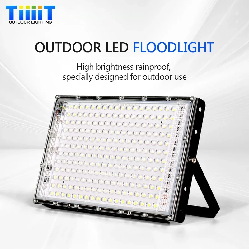Led Flood Light 50W 100W 200W IP65 Waterproof 220V Outdoor Spotlight Reflector Street Lamp Wall